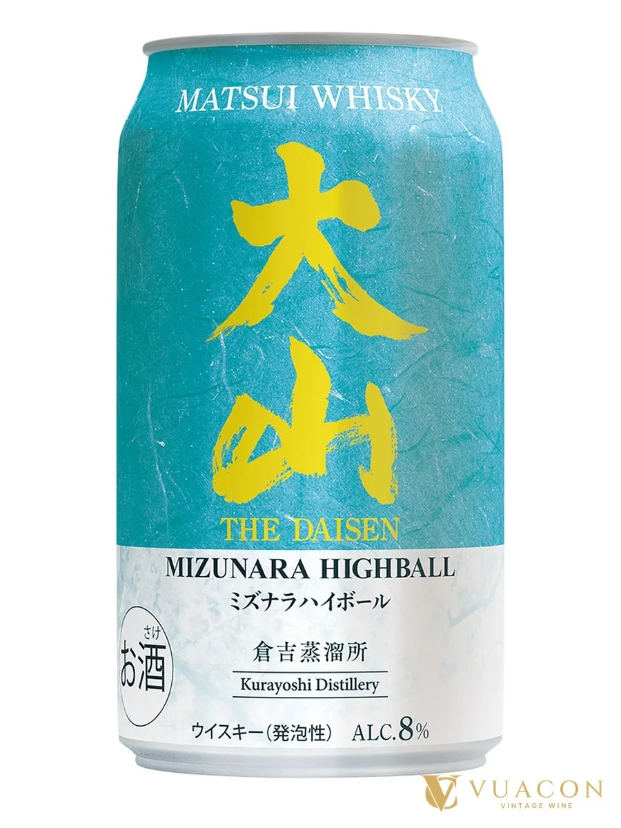 Matsui Highball The Daisen Mizunara lon 350ml – đồ uống pha sẵn, Nhật Bản