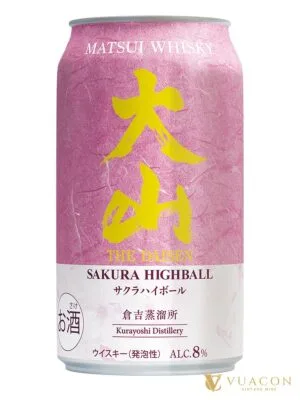 Matsui Highball The Daisen Sakura lon 350ml – đồ uống pha sẵn, Nhật Bản