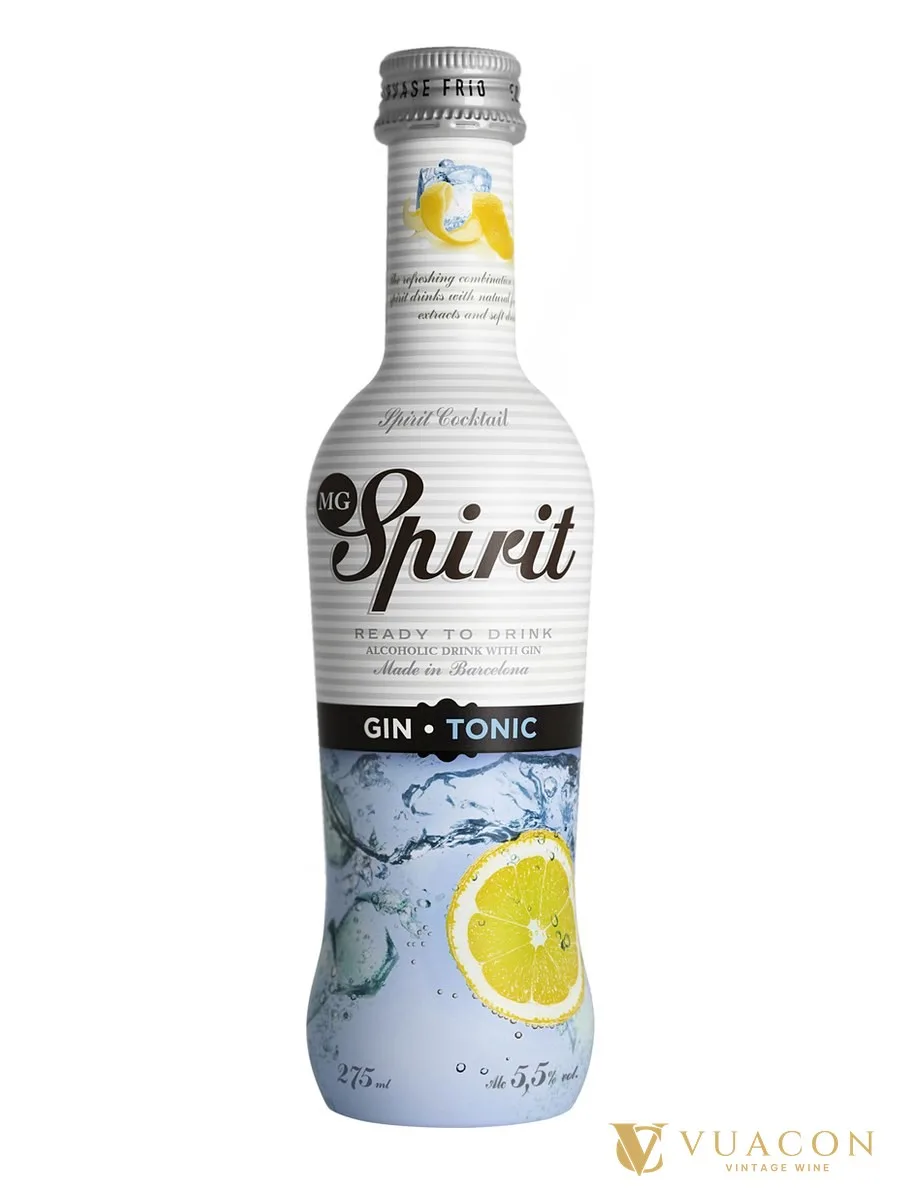 MG Spirit Gin Tonic 275ml – đồ uống pha sẵn, Tây Ban Nha