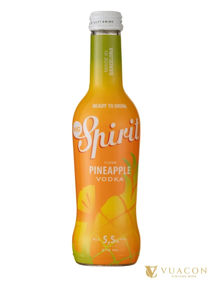 MG Spirit Pineapple Vodka 275ml – đồ uống pha sẵn, Tây Ban Nha