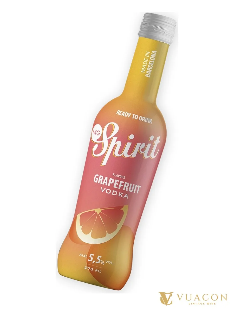 MG Spirit Vodka Grapefruit 275ml – đồ uống pha sẵn, Tây Ban Nha