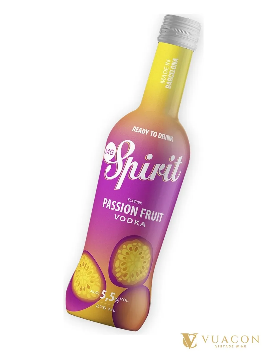 MG Spirit Vodka Passion Fruit 275ml – đồ uống pha sẵn, Tây Ban Nha