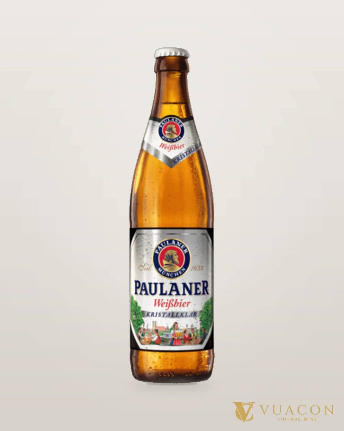 Paulaner Hefe Weissbier (chai) – chai chính hãng tại Vua Cồn