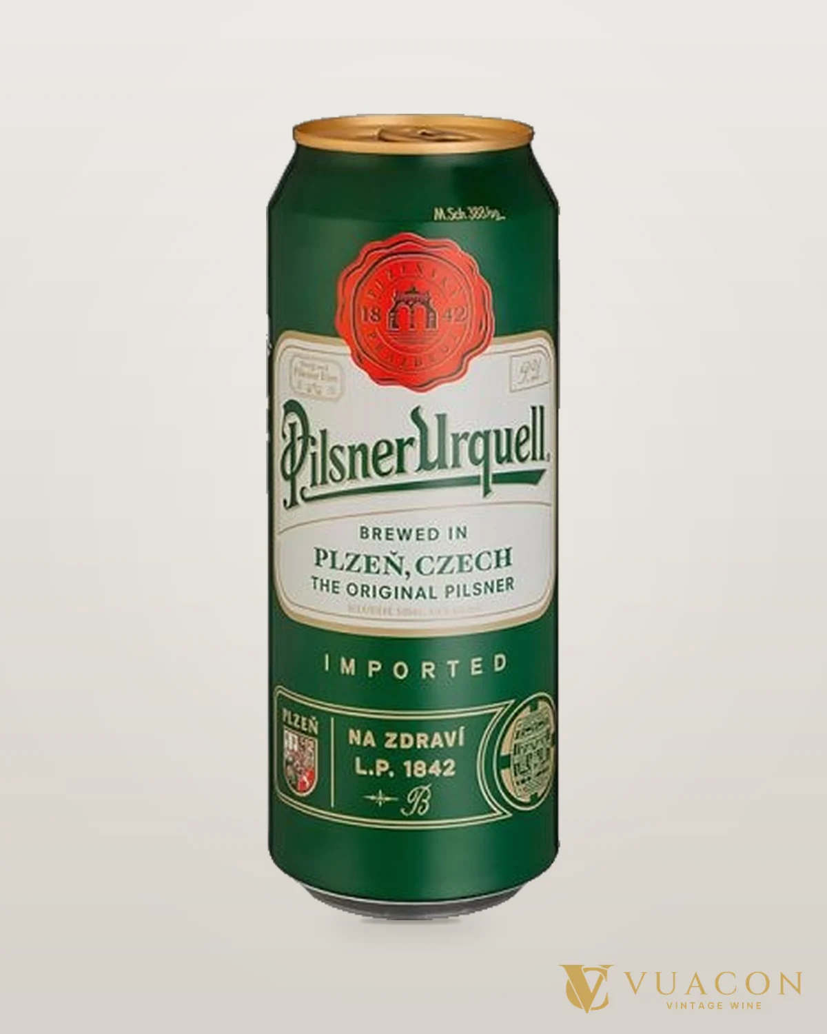 Pilsner Urquell (lon) – chai chính hãng tại Vua Cồn
