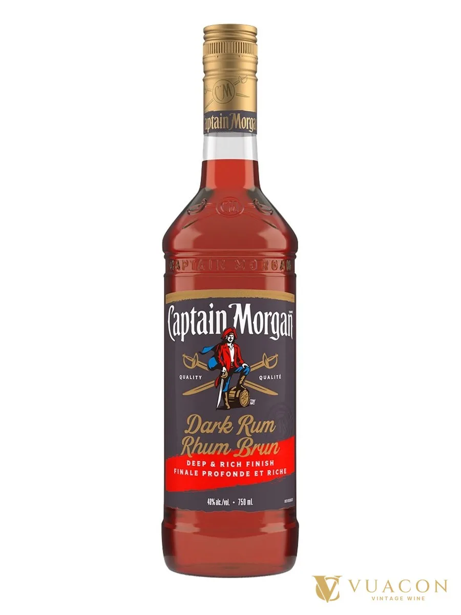 Rum Captain Morgan Dark 750ml – dark Rum