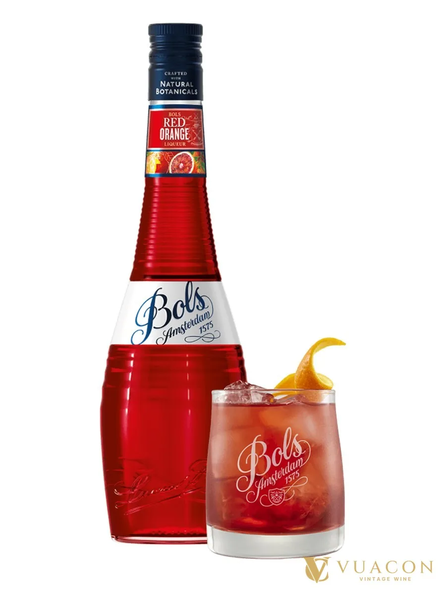 Rượu Bols Red Orange 700ml – rượu mùi trái cây, Hà Lan