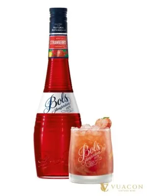 Rượu Bols Strawberry 700ml – rượu mùi trái cây, Hà Lan