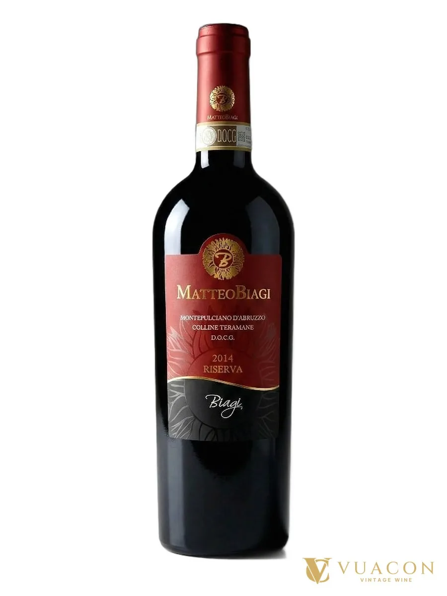 Rượu vang Biagi Matteo Biagi Riserva Colline Teramane Montepulciano d’Abruzzo – Ý, 750ml