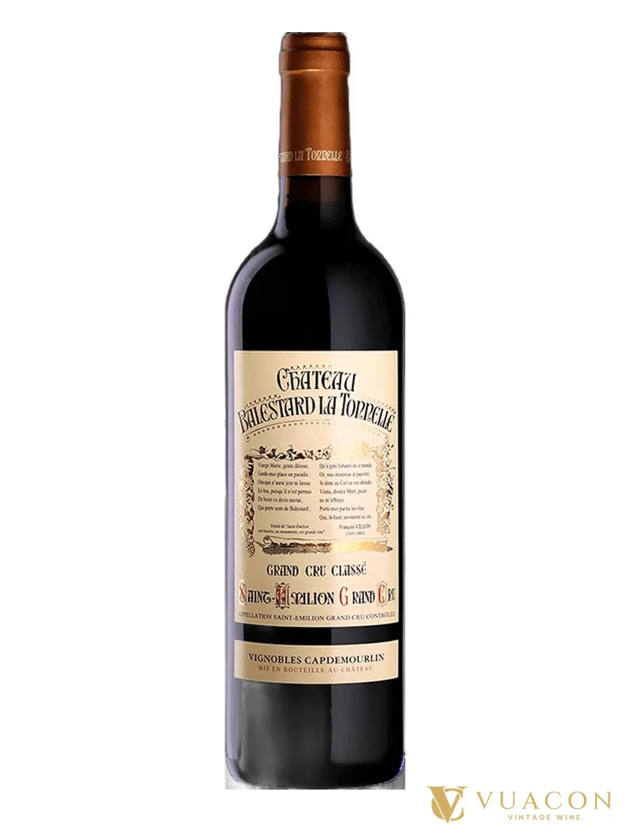 Rượu vang Château Balestard la Tonnelle Saint-Émilion Grand Cru Classé – Pháp, 750ml