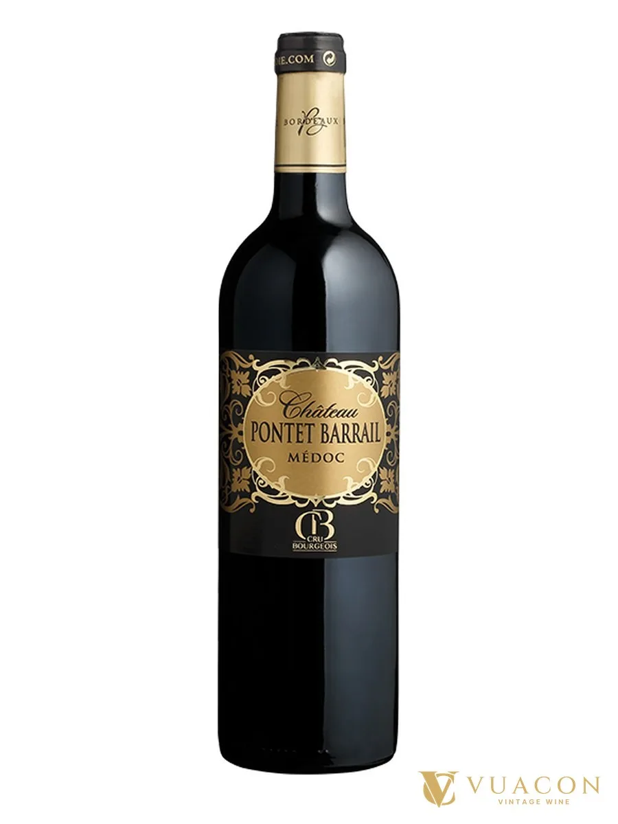 Rượu vang Chateau Pontet Barrail Medoc Cru Bourgeois – Médoc, Pháp, 750ml