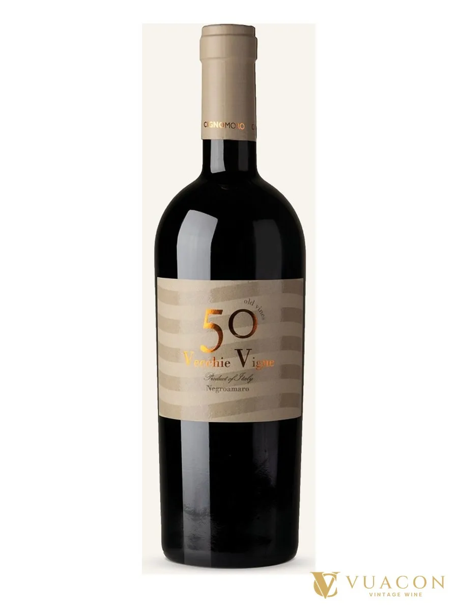 Rượu vang Cignomoro 50 Vecchie Vigne Negroamaro – Salento, Ý, 750ml