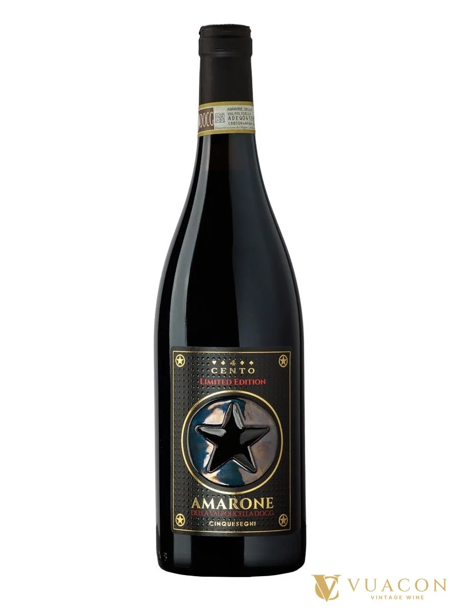 Rượu vang Cinquesegni 4 Cento Amarone della Valpolicella – Ý, 750ml