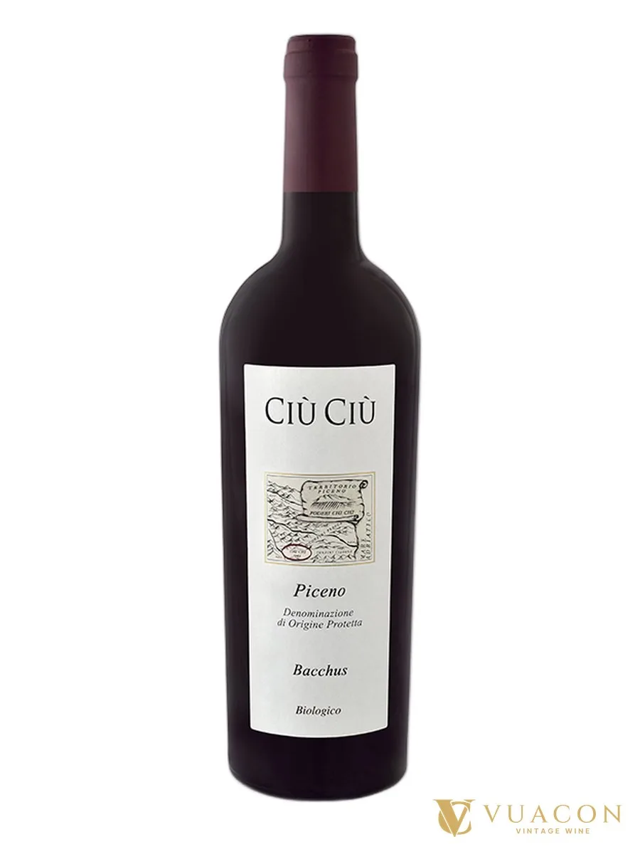 Rượu vang Ciù Ciù Bacchus Rosso Piceno – Marche, Ý, 750ml