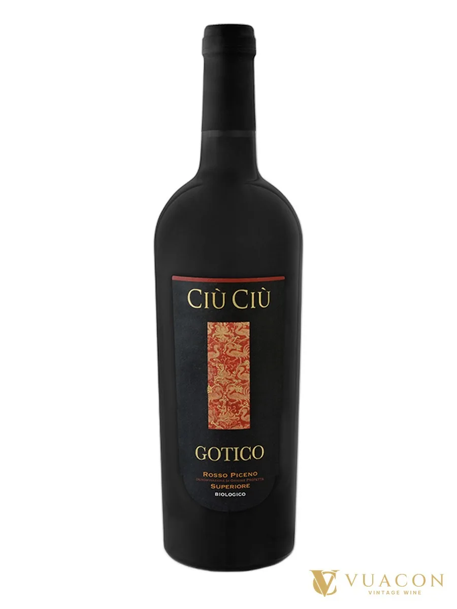Rượu vang Ciù Ciù Gotico Rosso Piceno Superiore – Marche, Ý, 750ml