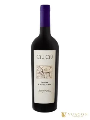 Rượu vang Ciù Ciù Lacrima di Morro d’Alba – Marche, Ý, 750ml