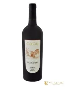 Rượu vang Ciù Ciù San Carro Marche Rosso – Ý, 750ml