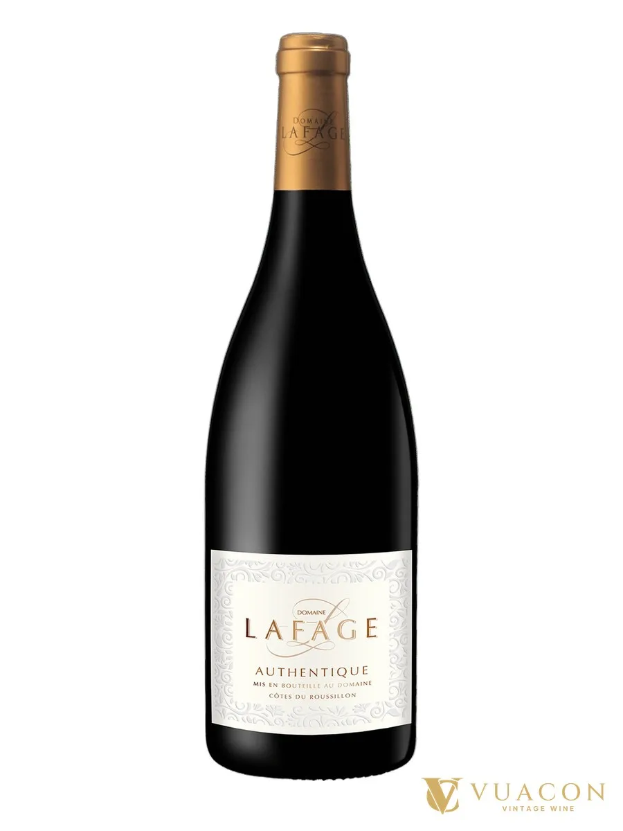Rượu vang Domaine Lafage Authentique Côtes du Roussillon – Pháp, 750ml