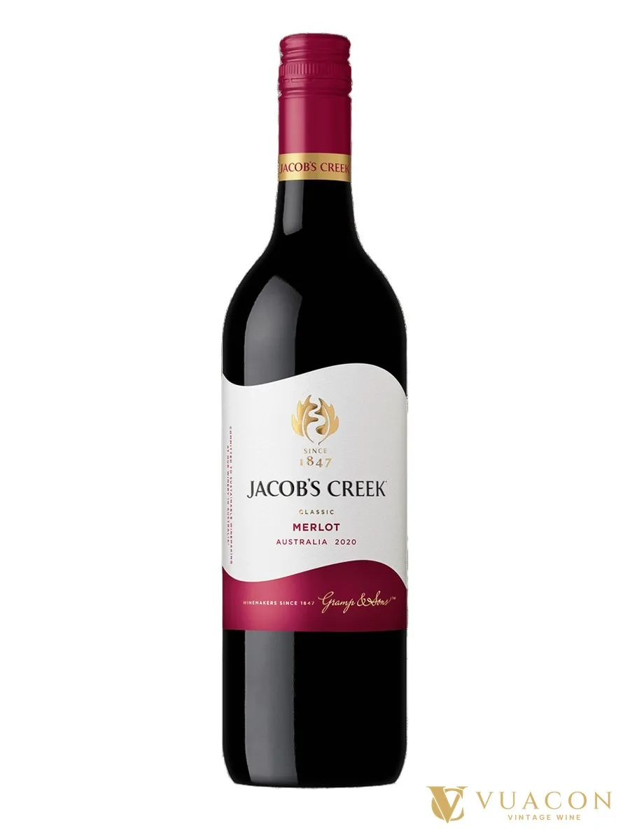 Rượu vang Jacob’s Creek Classic Merlot – Úc, 750ml