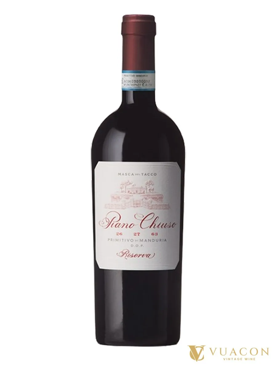 Rượu vang Masca del Tacco Piano Chiuso 26 27 63 Primitivo di Manduria Riserva – Ý, 750ml