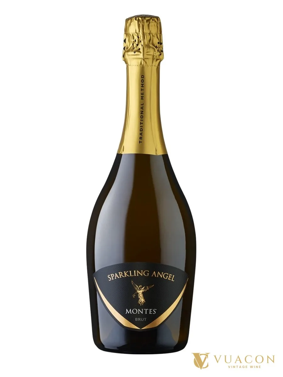Rượu vang nổ Montes Sparkling Angel Brut – sparkling Brut, Aconcagua Costa, Chile, 750ml