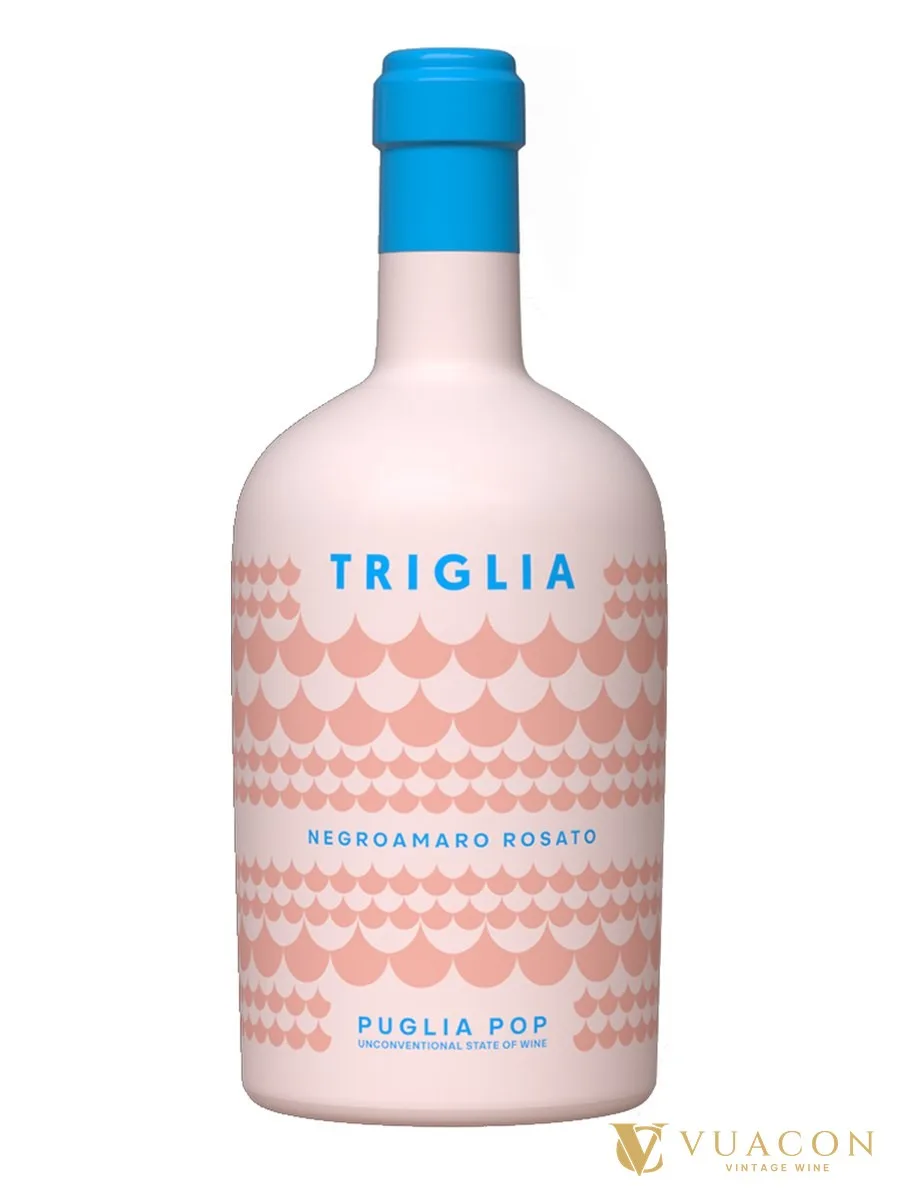 Rượu vang Puglia Pop Triglia Negroamaro Rosato – Salento, Ý, 750ml
