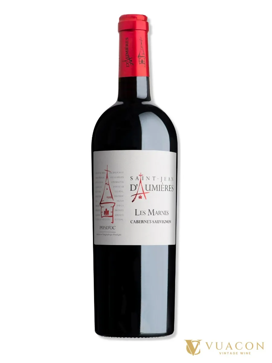 Rượu vang Saint-Jean d’Aumières Les Marnes Cabernet Sauvignon – Pays d'Oc, Pháp, 750ml