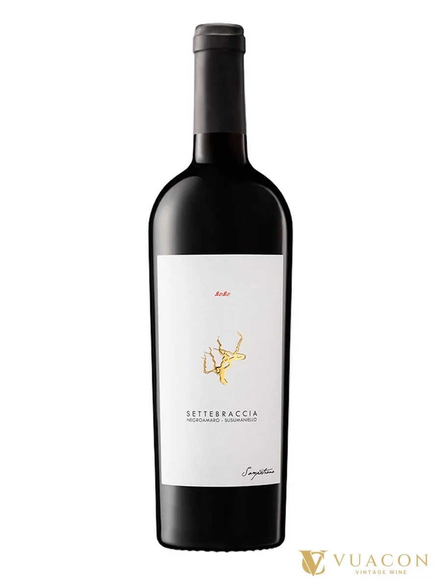 Rượu vang Sampietrana Settebraccia Negroamaro Susumaniello – Salento, Ý, 750ml