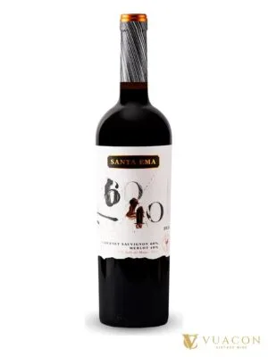 Rượu vang Santa Ema 60/40 Cabernet Sauvignon Merlot – Maipo Valley, Chile, 750ml