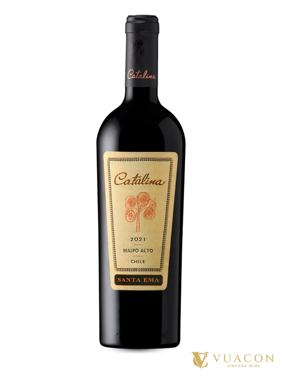 Rượu vang Santa Ema Catalina – Maipo Alto (nếu muốn tách nhỏ hơn Maipo Valley), Chile, 750ml