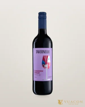Rượu vang Tavernello Sangiovese Merlot Rubicone – chai chính hãng tại Vua Cồn
