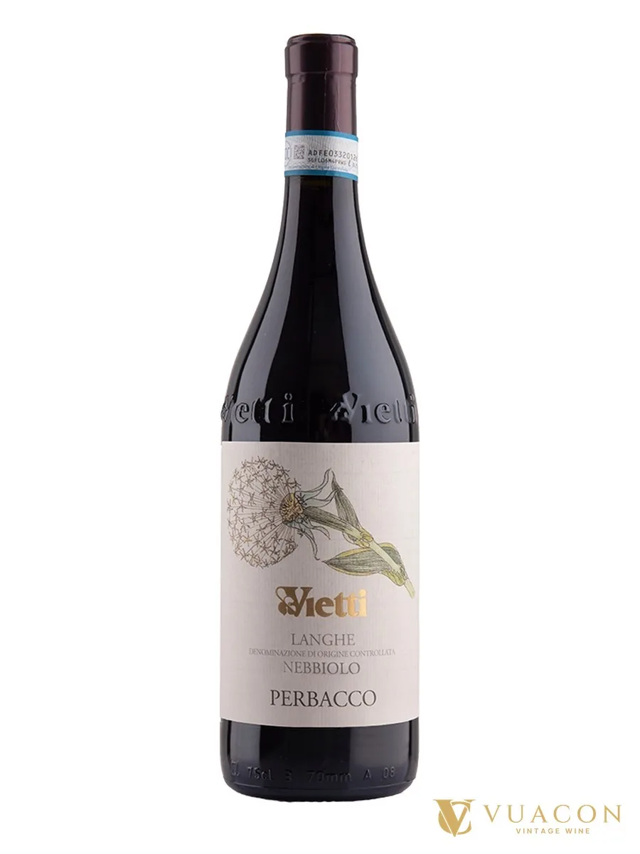 Rượu vang Vietti Langhe Nebbiolo Perbacco – Piedmont, Ý, 750ml