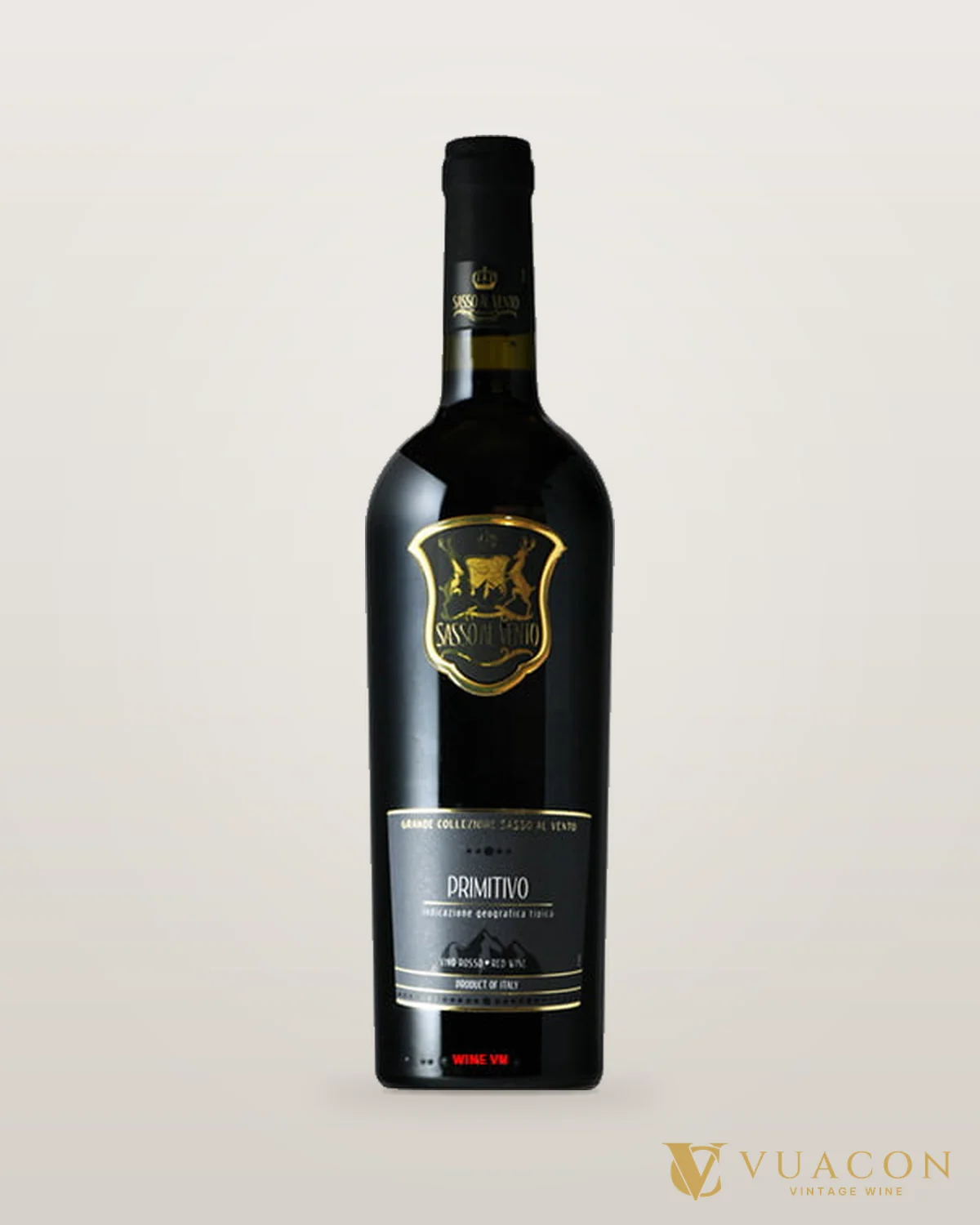 Sasso Al Vento Primitivo – chai chính hãng tại Vua Cồn