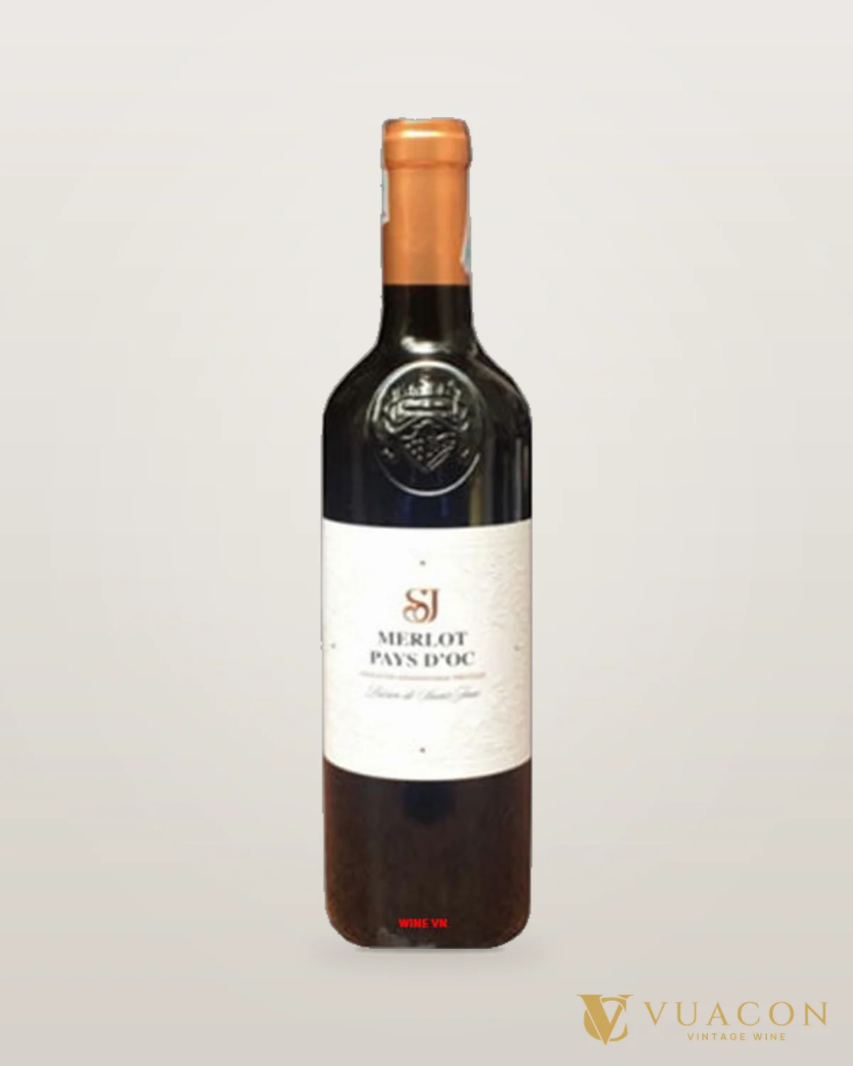 SJ Merlot Pays D’OC – chai chính hãng tại Vua Cồn