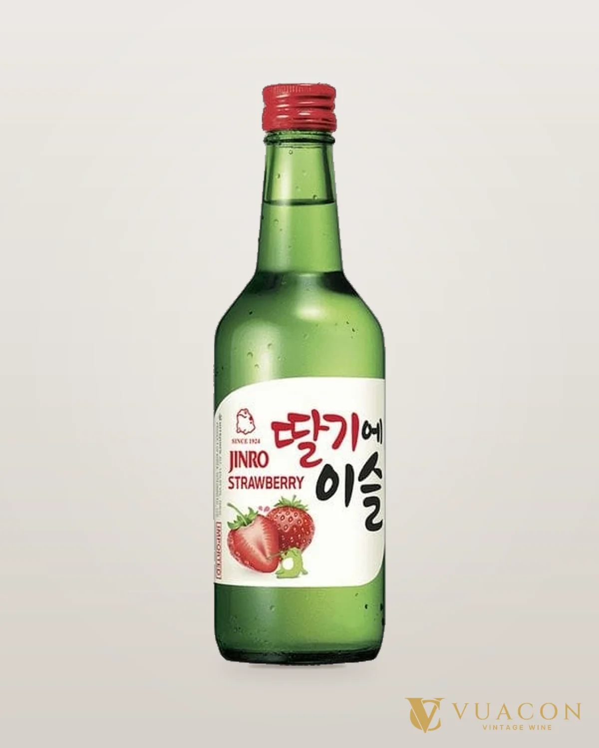 Soju Jinro Strawberry Dâu Tây – chai chính hãng tại Vua Cồn