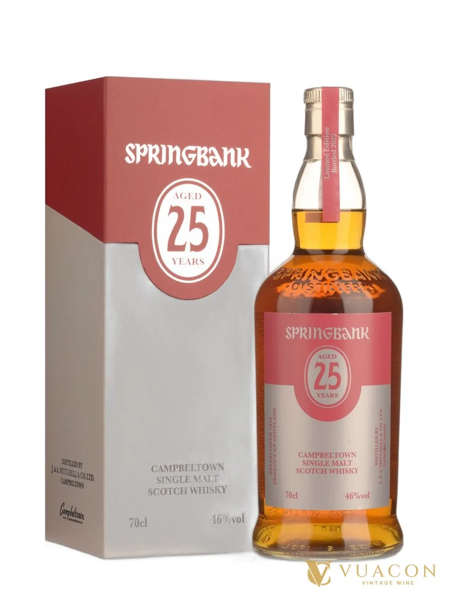 Springbank 25 năm – phiên bản giới hạn, Campbeltown, Scotland, 700ml