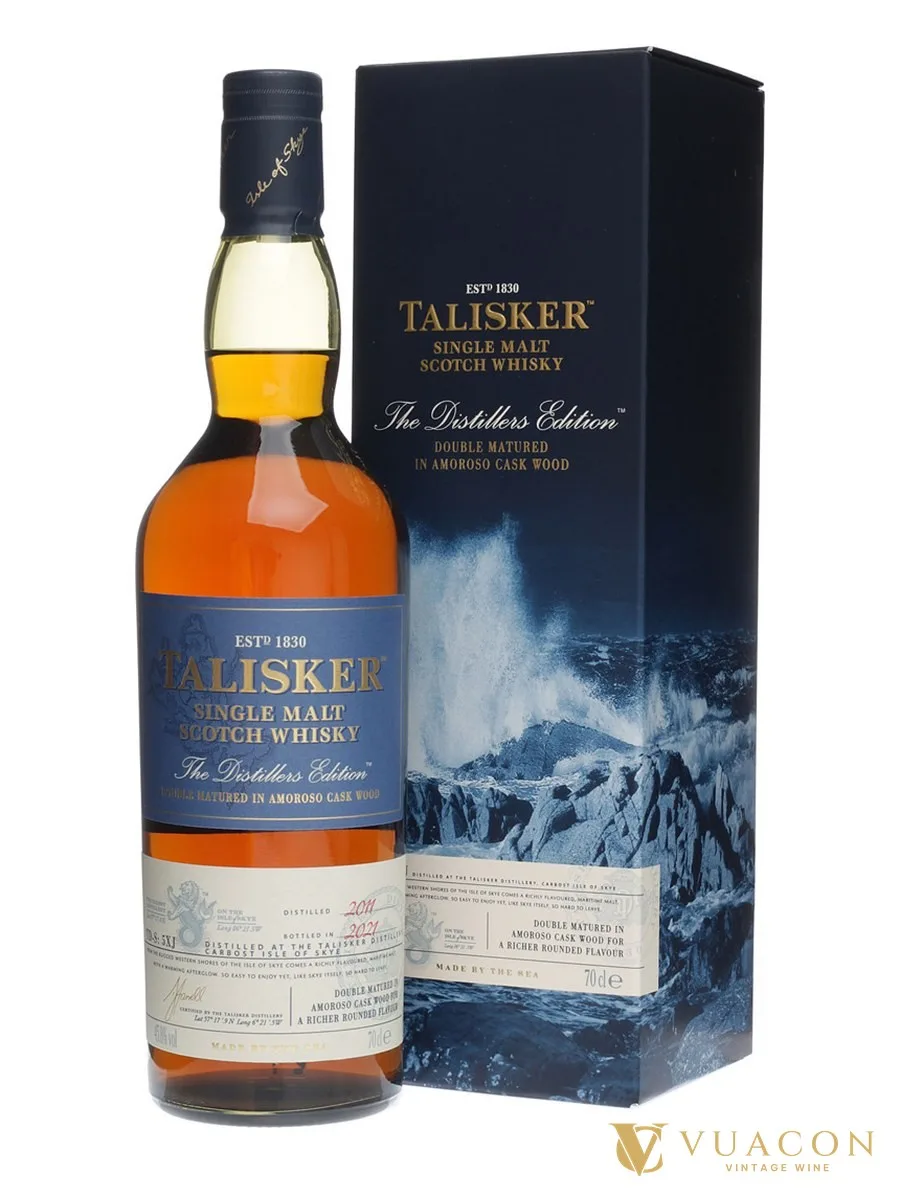 Talisker 2011 Distillers Edition – đóng chai 2021 – single Malt Scotch, Island, Scotland, 700ml