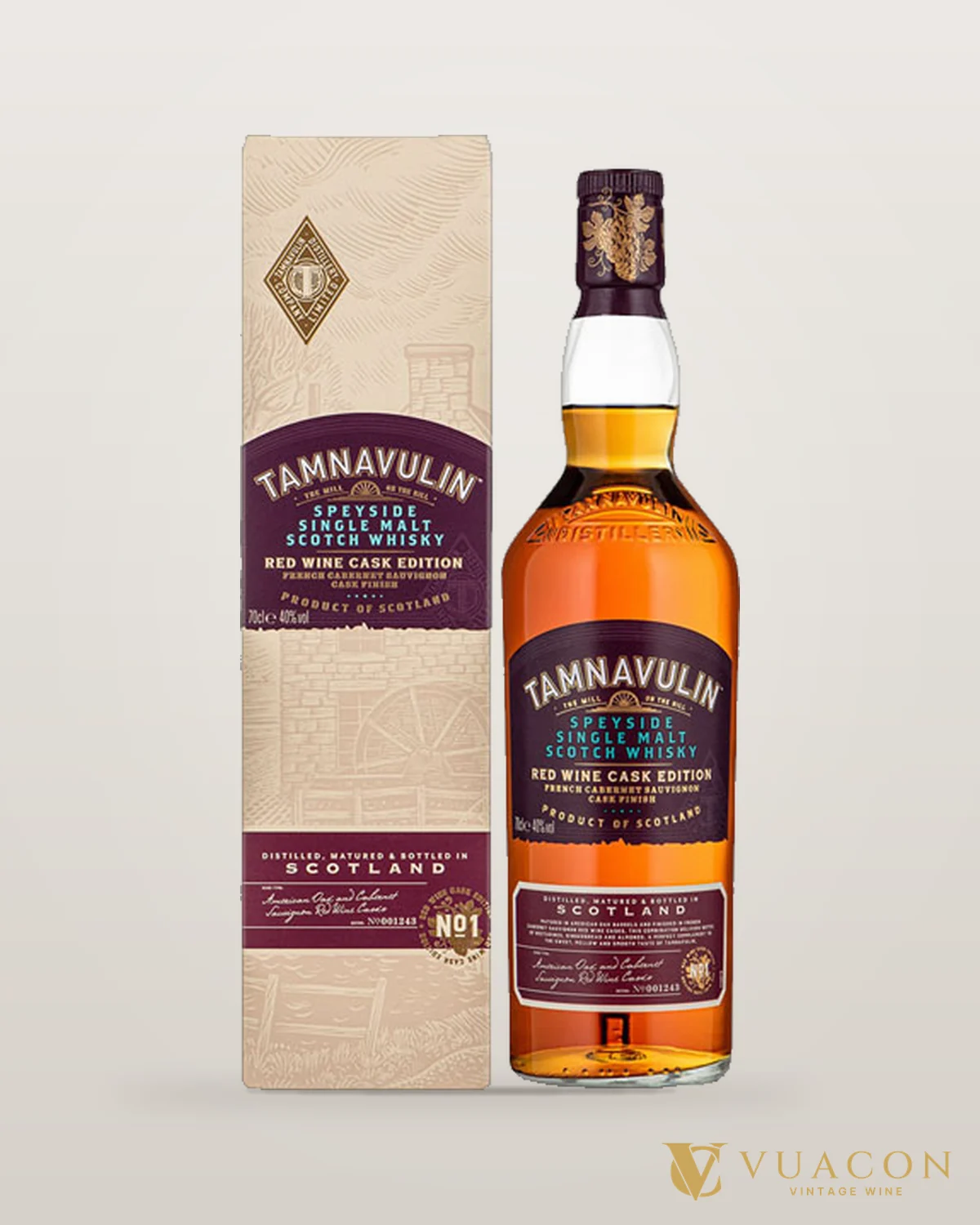 Tamnavulin French Cabernet Sauvignon Cask – chai chính hãng tại Vua Cồn