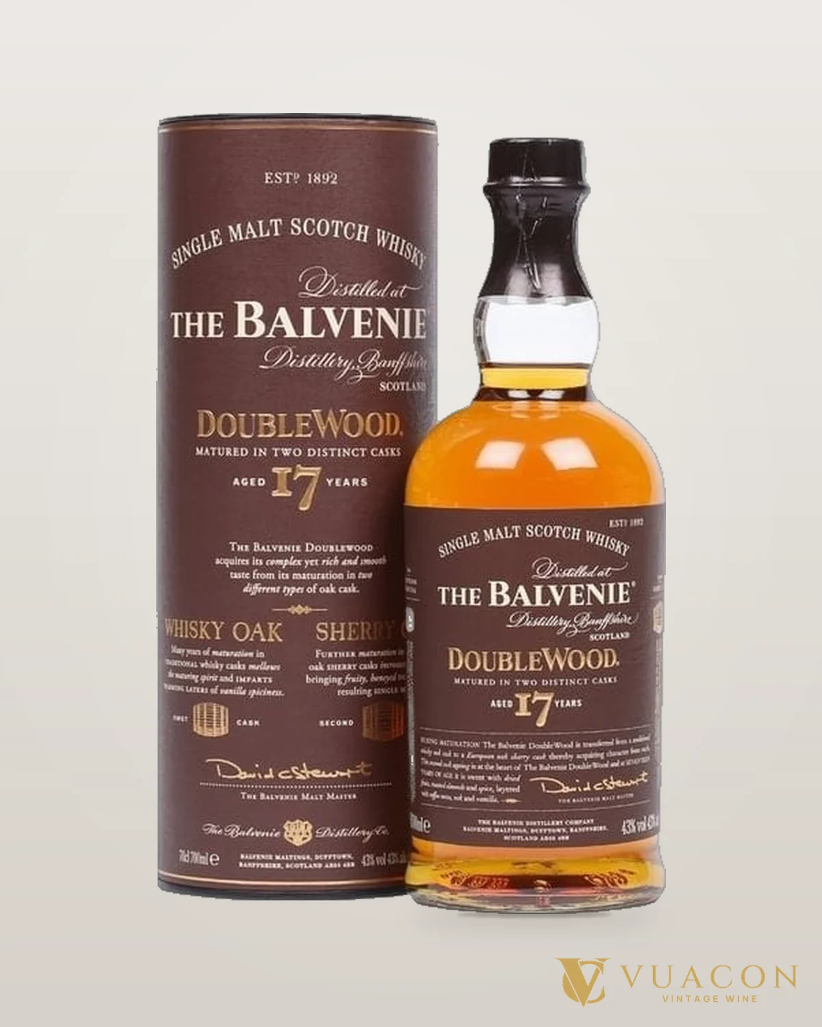 The Balvenie 17 Years Doublewood – chai chính hãng tại Vua Cồn