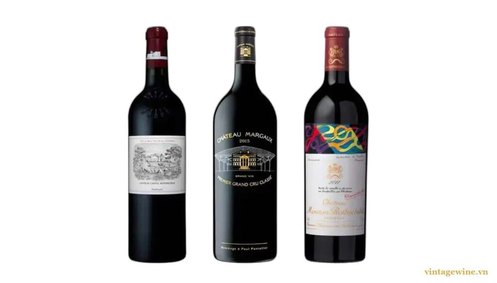 Thu mua rượu vang Bordeaux: Château Lafite Rothschild, Château Margaux, Mouton Rothschild