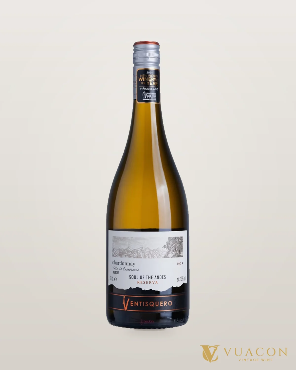 Ventisquero Reserva Chardonnay – chai chính hãng tại Vua Cồn