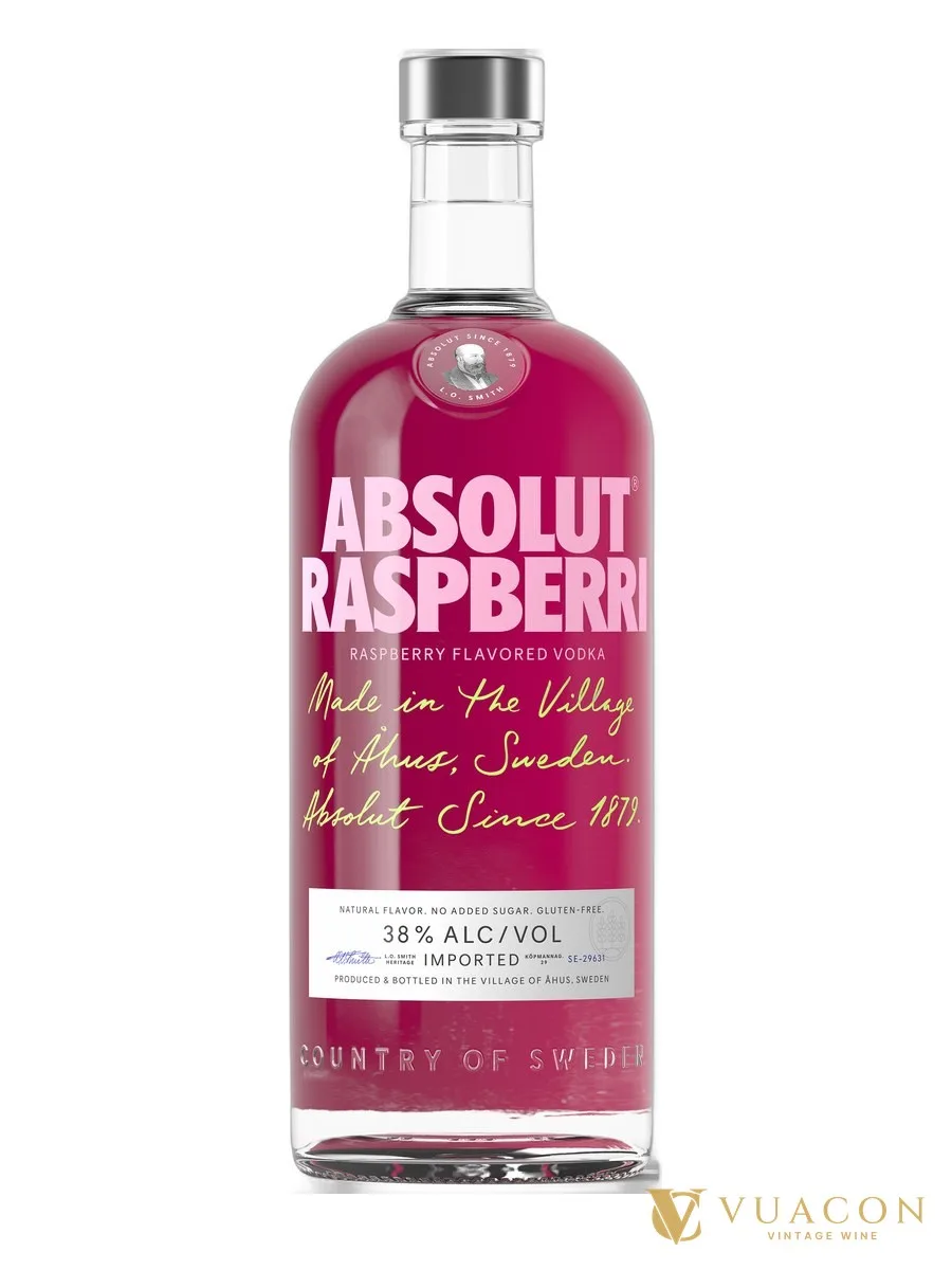 Vodka Absolut Raspberri 1L – Thụy Điển