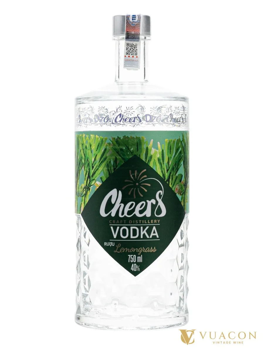 Vodka Cheers Lemongrass – vodka mùi, Việt Nam, 750ml