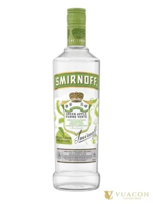 Vodka Smirnoff Green Apple (Táo xanh) 750ml – vodka mùi, Hoa Kỳ