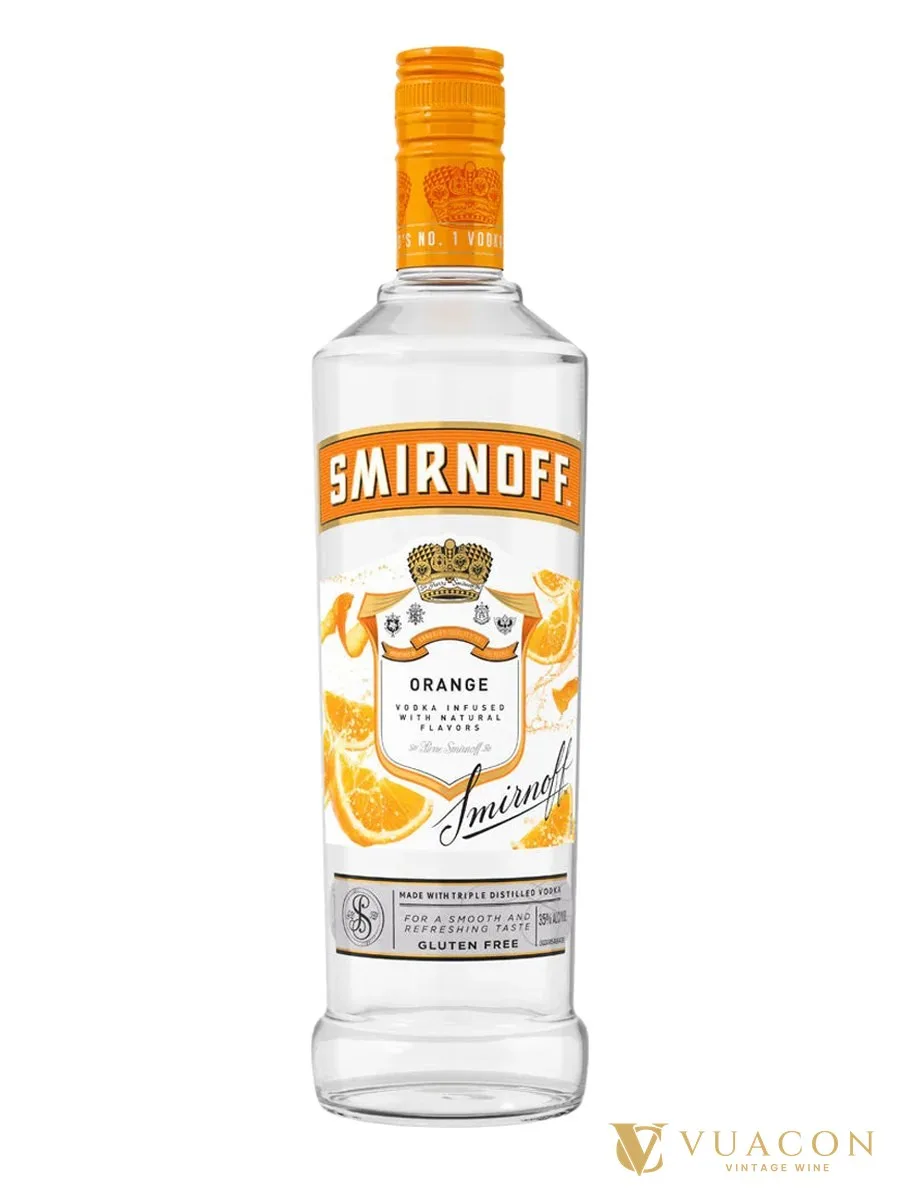 Vodka Smirnoff Orange (Cam) 750ml – vodka mùi, Hoa Kỳ