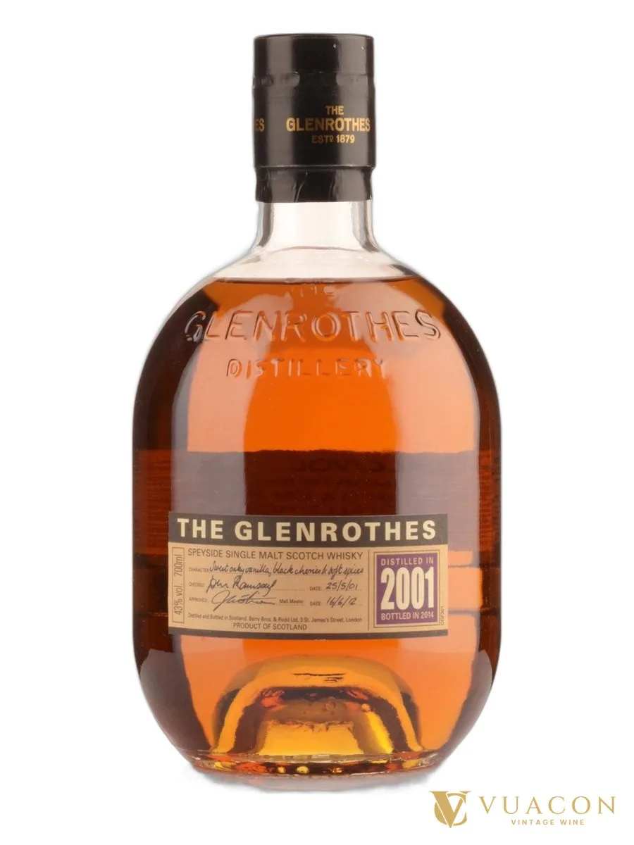 Whisky The Glenrothes 2001 700ml – single Malt Scotch, Speyside, Scotland
